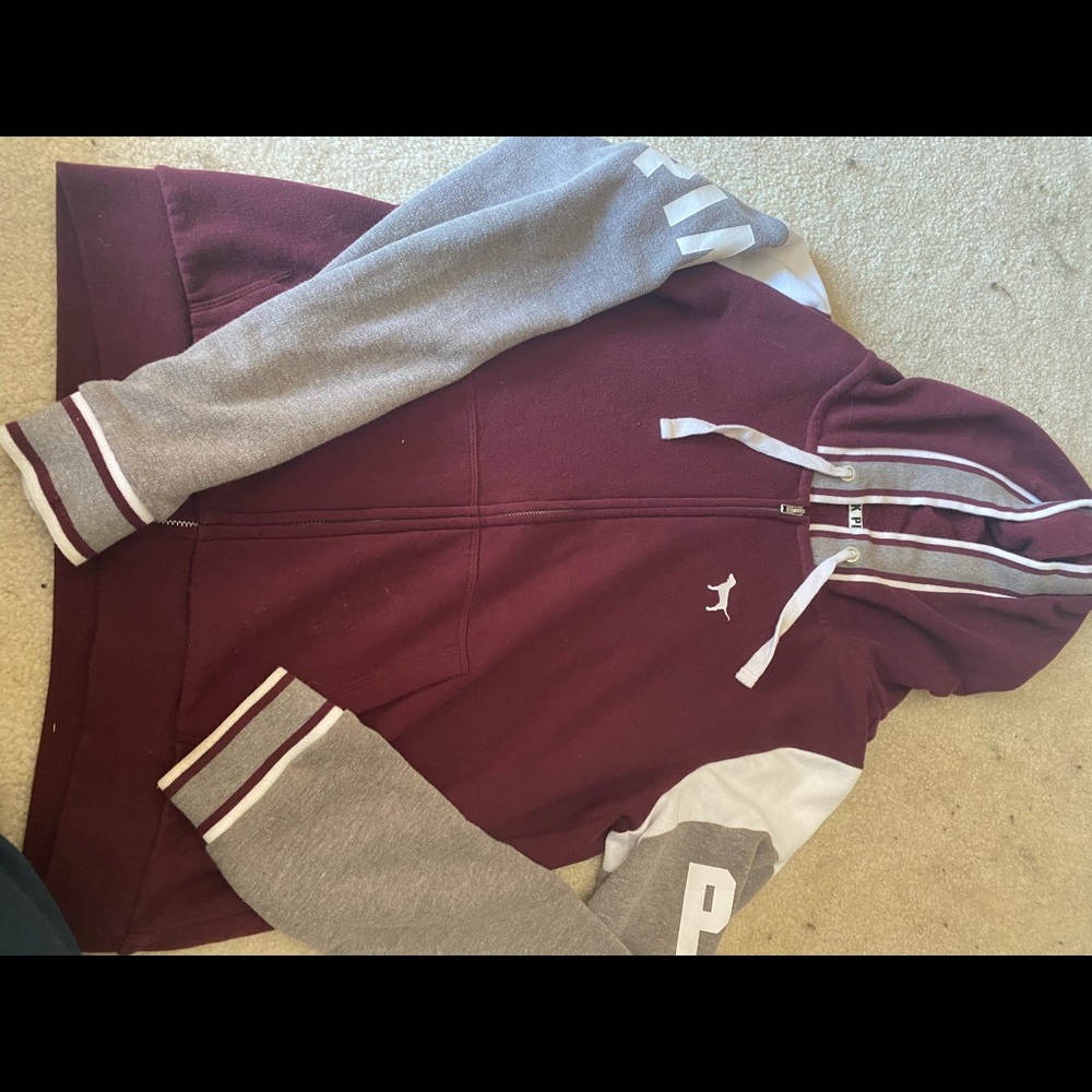 Maroon pink hoodie
